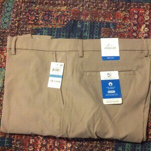 Greg Norman Men's 36x34 Attack Life Tan Performance Pants - New with Tags